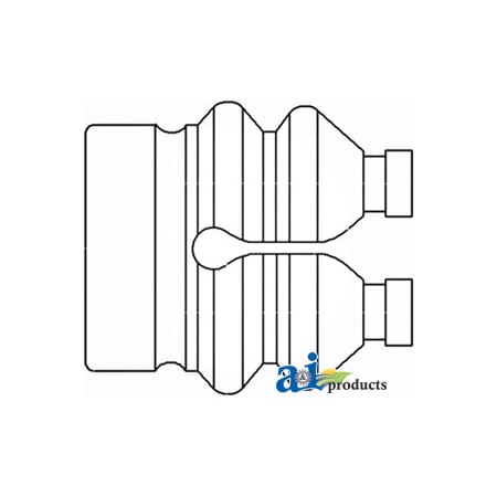 A & I Products Boot, Gear Shift Lever 4" x4" x3" A-1694126M3